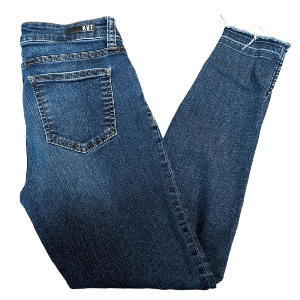 KUT FROM THE KLOTH Women's Connie Ankle Skinny with Raw, Split Hem Size 6